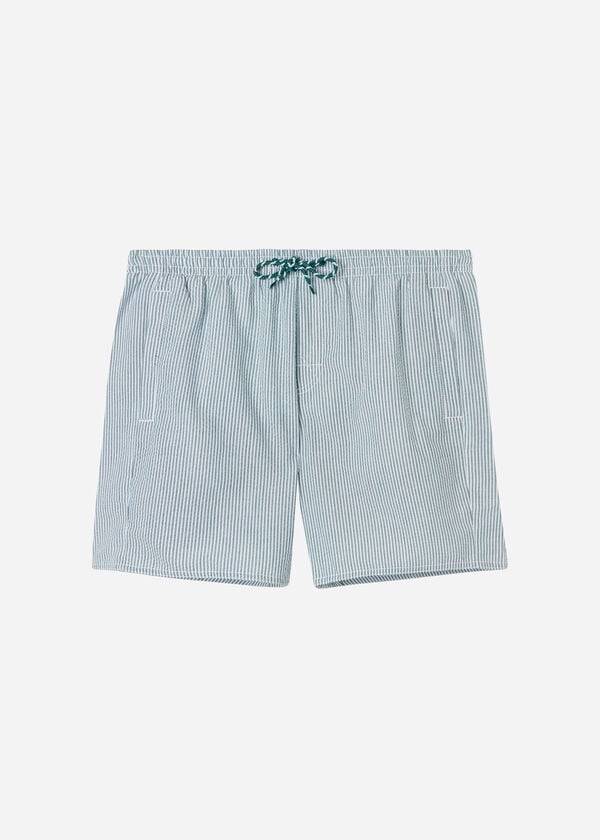 moške kopalke calzedonia formentera v zelenibeli barvi