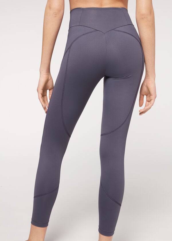 Ženske pajkice calzedonia performance athletic mornarsko modre barve