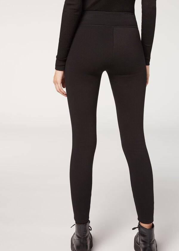 Črne ženske pajkice calzedonia plush ultra thermal