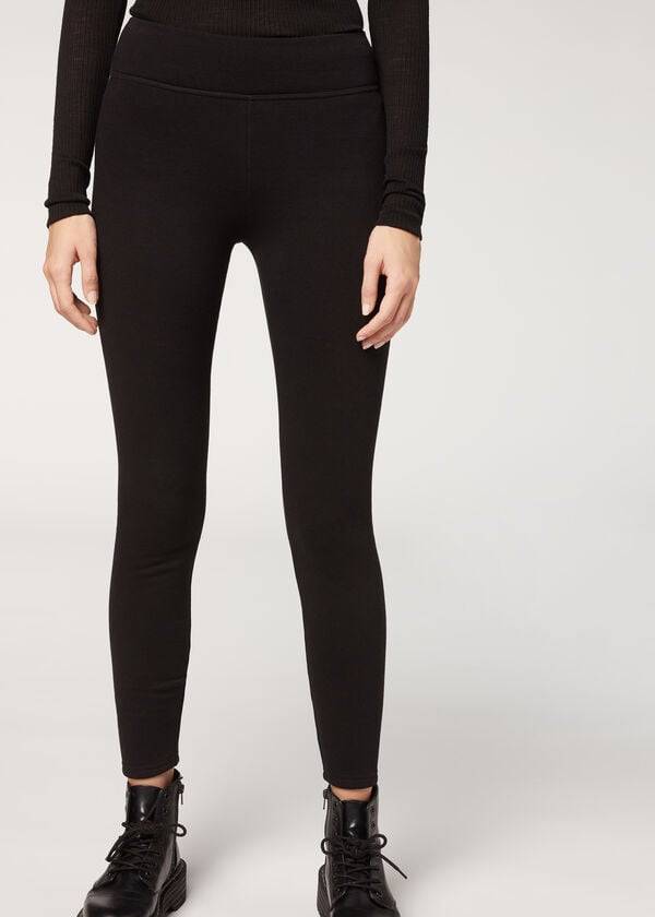Črne ženske pajkice calzedonia plush ultra thermal