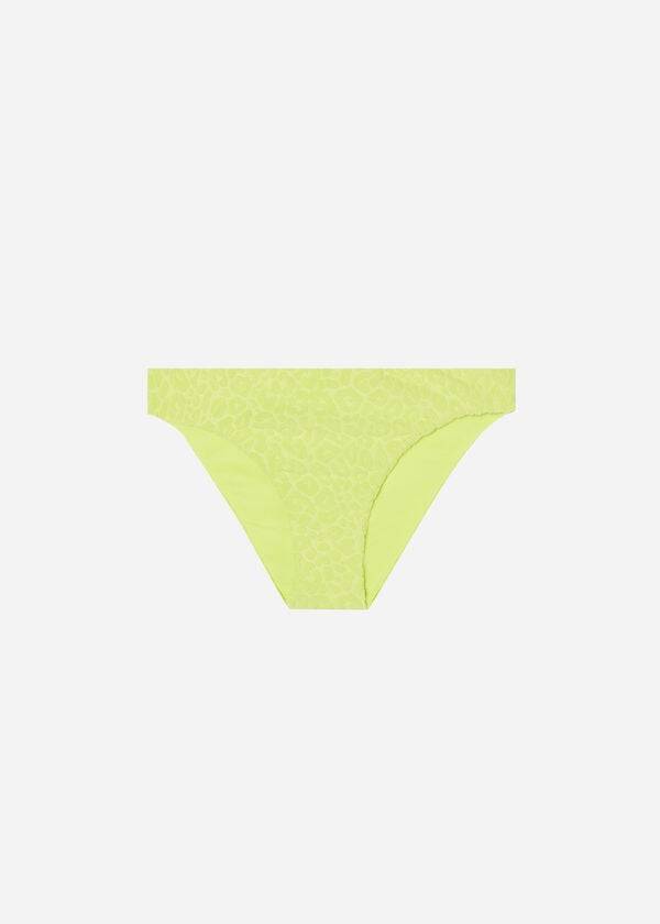Ženski spodnji del bikinija calzedonia bangkok zelene barve