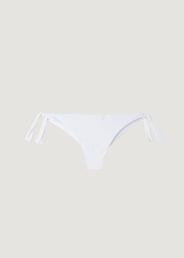 beli ženski eko bikini z pentljo calzedonia brazilske indonezijske barve