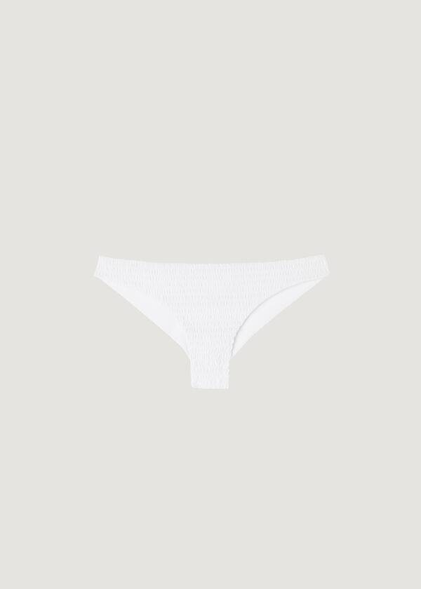 Ženski bikini spodnji del calzedonia brazilian lanzarote bele barve