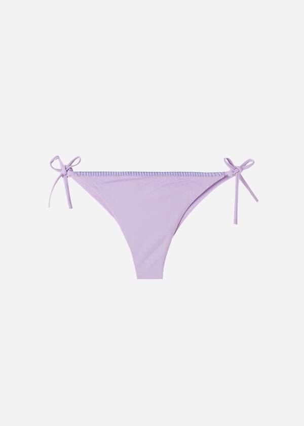 vijolični ženski bikini spodnji del calzedonia brazilske vrvice tel aviv