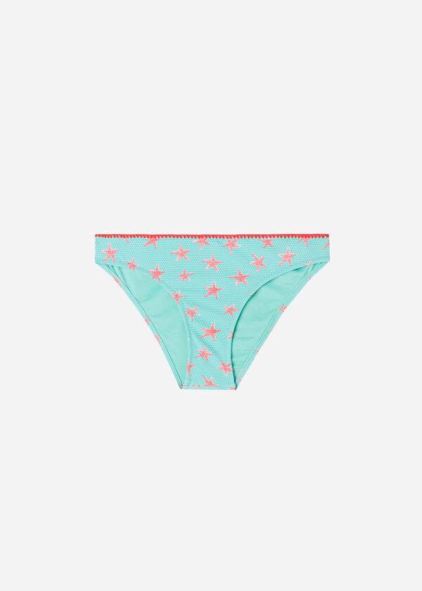Ženski spodnji del bikinija calzedonia buenos aires temno moder