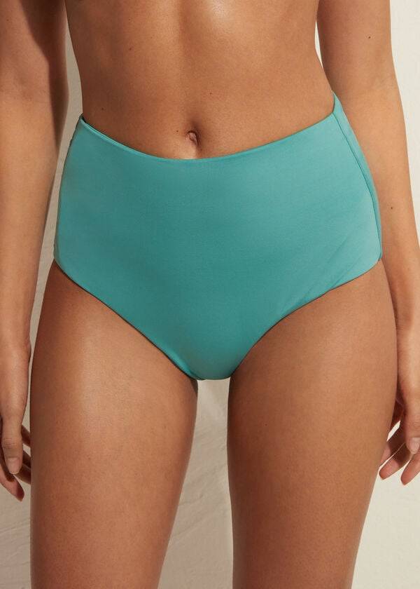 turkizni bikini spodnji del calzedonia high shaper waist indonesia eco za ženske