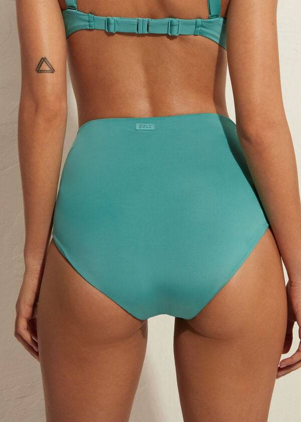 turkizni bikini spodnji del calzedonia high shaper waist indonesia eco za ženske