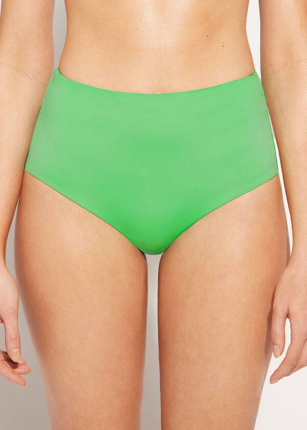zeleni ženski bikini spodnji del calzedonia high shaper waist indonesia eco