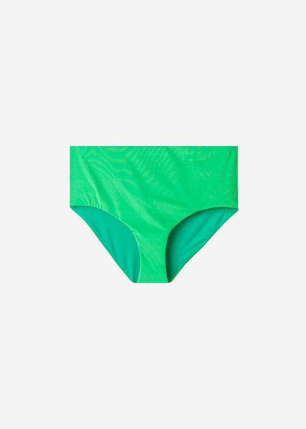 zeleni ženski bikini spodnji del calzedonia high shaper waist indonesia eco
