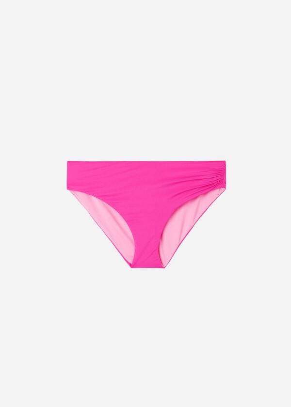 roza ženski eko bikini spodnji del calzedonia z visokim pasom iz indonezije
