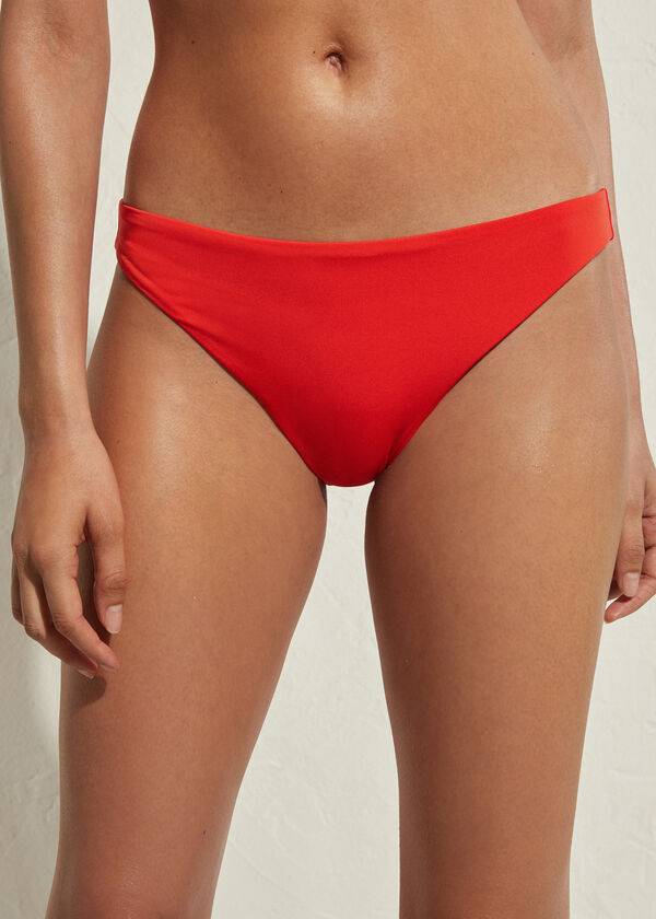 Ženski bikini spodnji del calzedonia indonesia eco rdeč