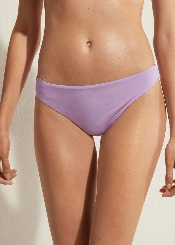 calzedonia indonesia eco ženske kopalke vijolične barve