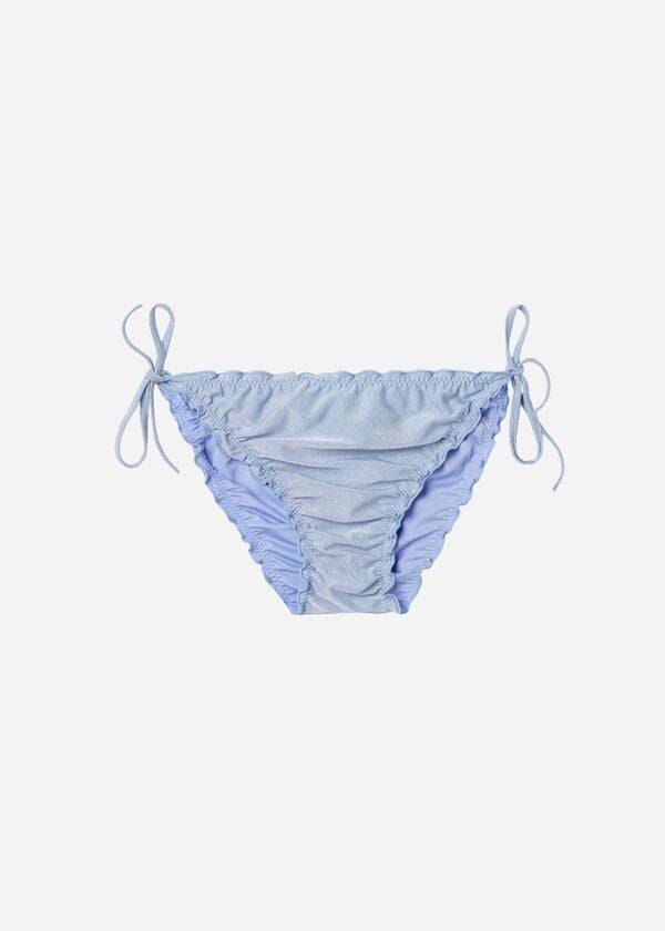 vijolični ženski spodnji del bikinija calzedonia string formentera