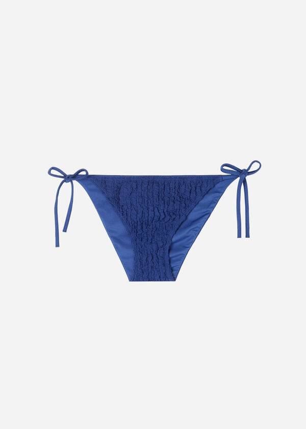 temno moder ženski bikini spodnji del calzedonia string marrakech