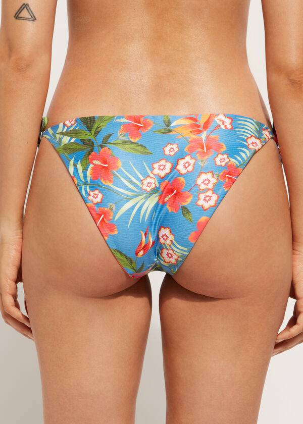 zeleni ženski bikini spodnji del calzedonia string maui