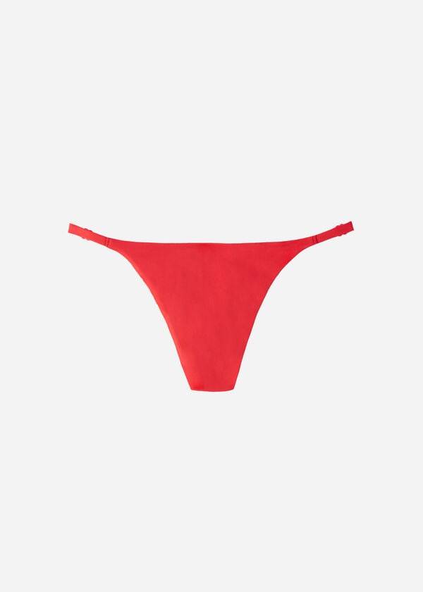 Ženski bikini spodnji del calzedonia thong indonesia eco rdeč