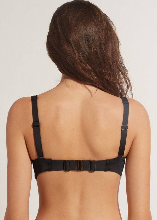 calzedonia balconette indonesia eco cobey ženske kopalke črne