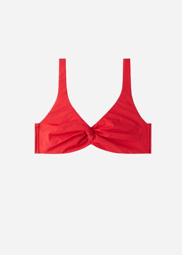 Ženske kopalke calzedonia balconette indonesia eco cobey rdeče