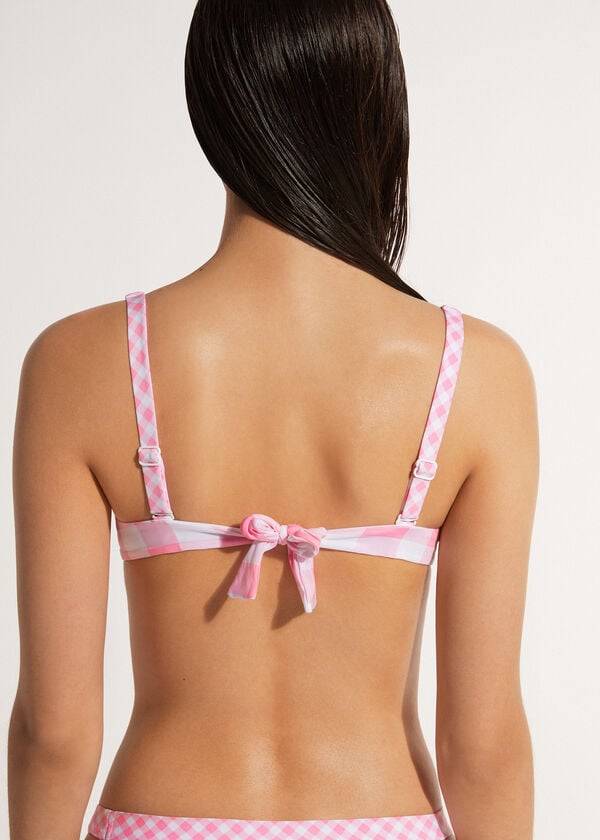 pink calzedonia balconette lione ženski zgornji del kopalk