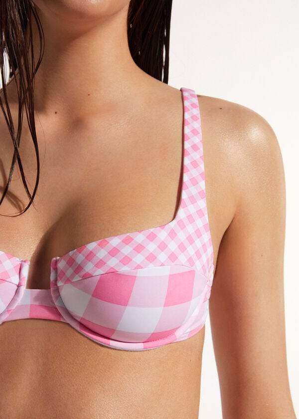 pink calzedonia balconette lione ženski zgornji del kopalk