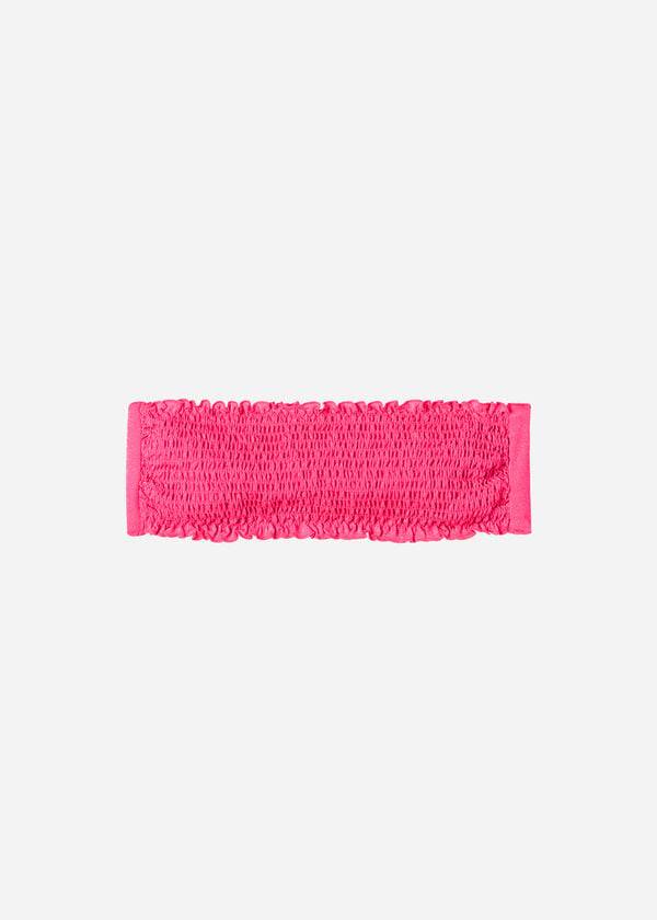 pink calzedonia bandeau formentera ženski zgornji del bikinija