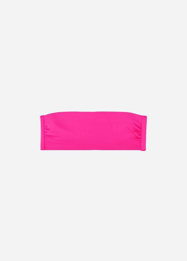 Ženske majice bikinija calzedonia padded bandeau indonesia eco rosa roza
