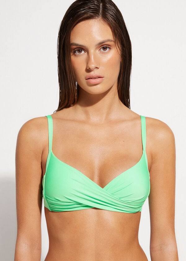 Ženske kopalke mint calzedonia padded triangle indonesia eco cobey