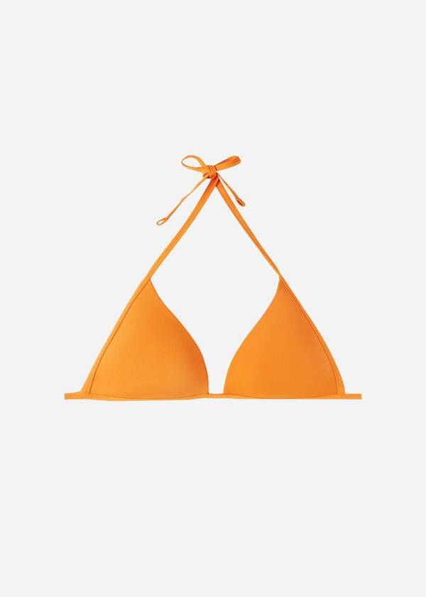 oranžne ženske majice bikinija padded triangle indonesia eco rise calzedonia