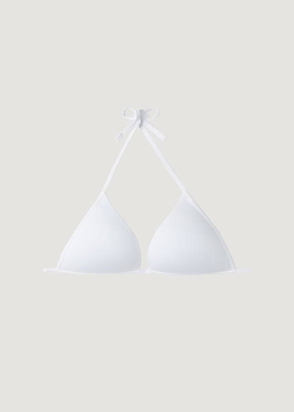Ženske kopalke calzedonia padded triangle indonesia eco rosa bele