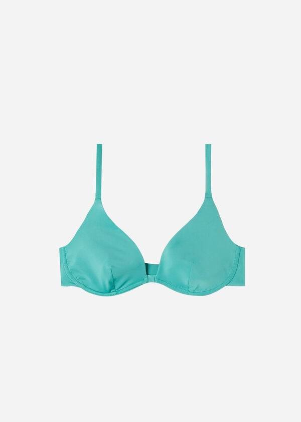 turkizni zgornji del bikinijev calzedonia push up indonesia eco za ženske