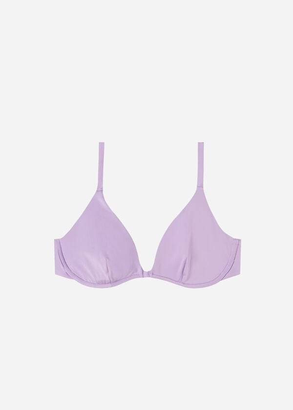 vijolični ženski eko zgornji del bikinijev calzedonia push up indonesia