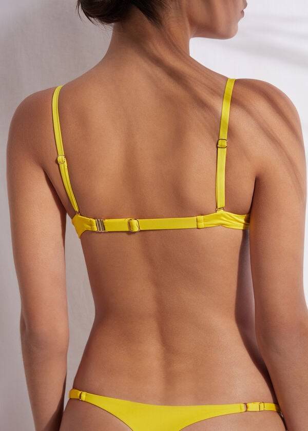 rumen calzedonia super padded push up indonesia eco rosa ženski zgornji del bikinija