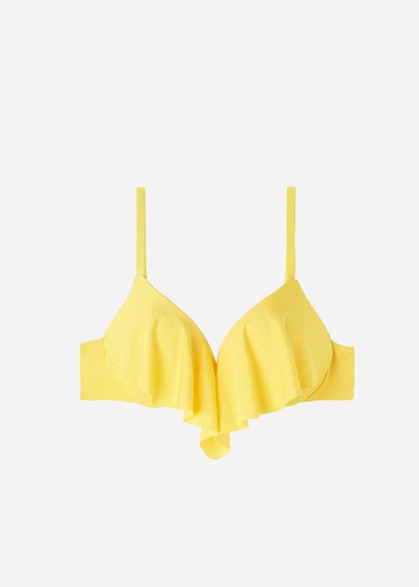 rumen calzedonia super padded push up indonesia eco rosa ženski zgornji del bikinija