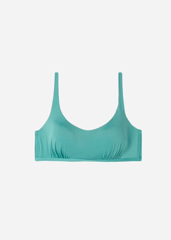 turkizni ženski eko zgornji del bikinija calzedonia tank style indonesia
