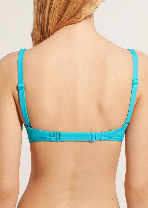 turkizno zelen zgornji del bikinijev calzedonia tank-style indonesia za ženske