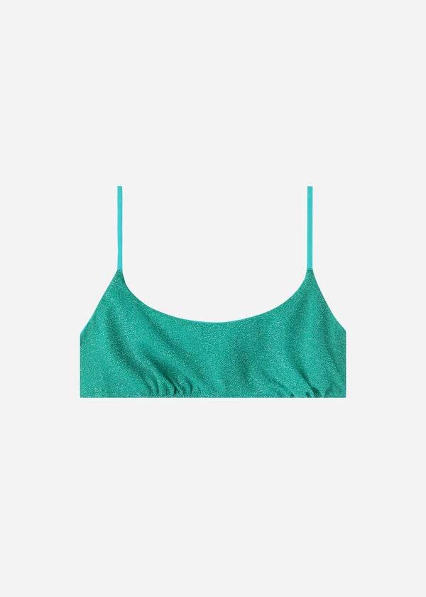 Ženski zgornji del bikinijev calzedonia tank style las vegas moder