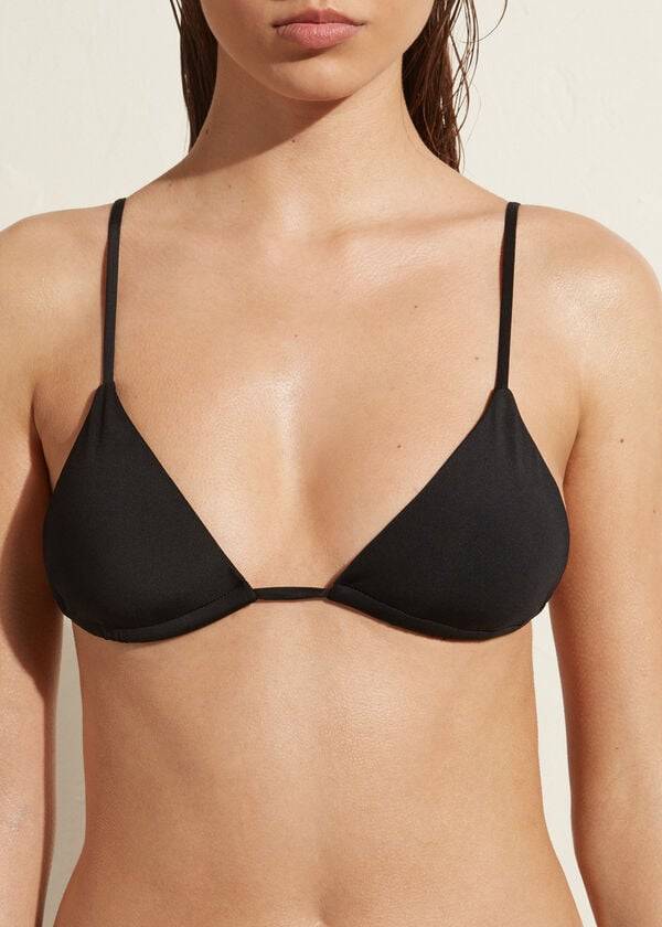 black calzedonia triangle string indonesia eco rosa ženske majice bikinija