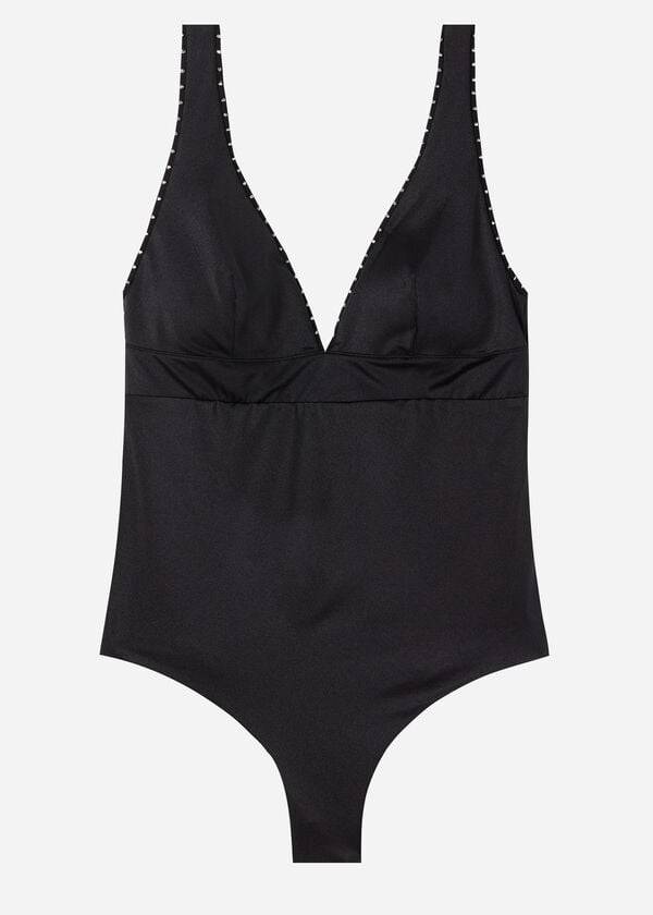 Črne ženske kopalke calzedonia one piece ginevra
